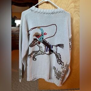 Vintage Cowboy Sweater/Cardigan